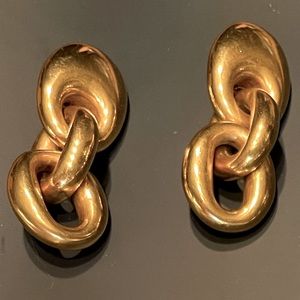 1992 Steve Vaubel 18K Gold Vermeil Clip Earrings